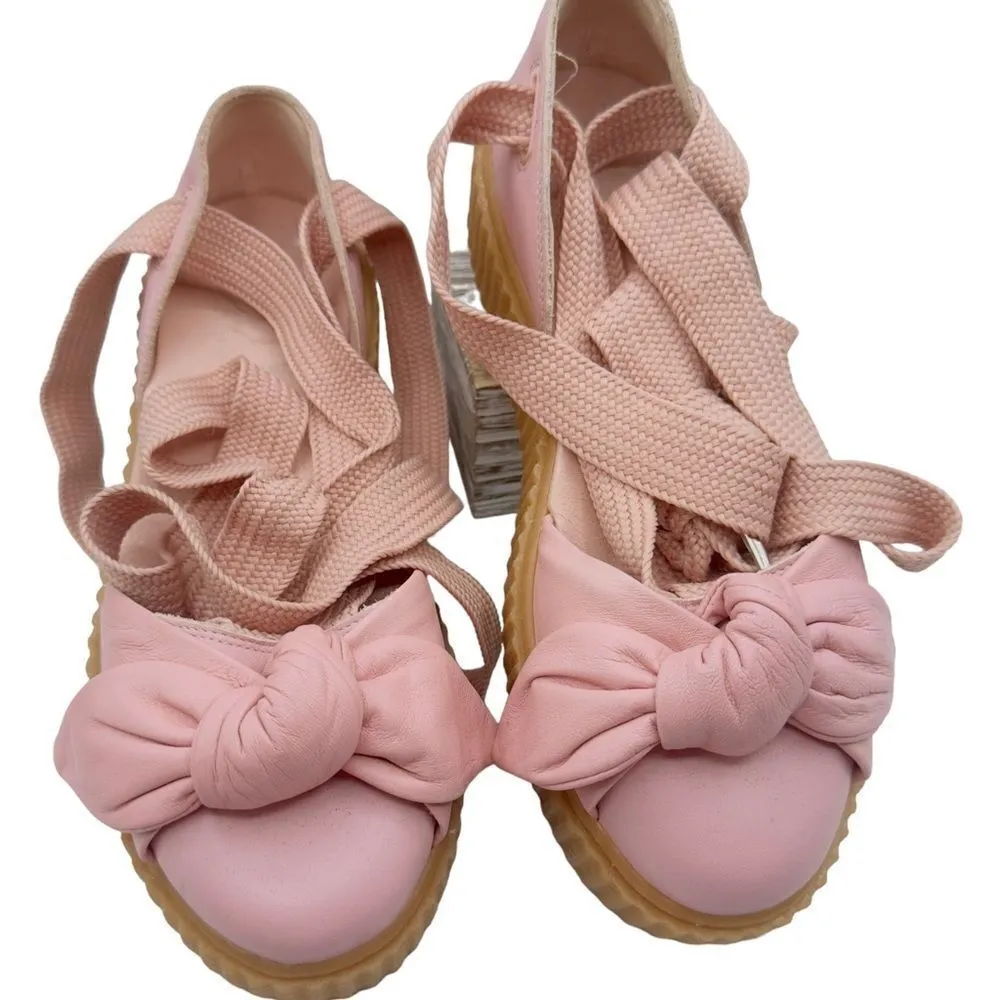 FENTY X PUMA Leather Bow Accents Mules Size 8 - Image 3