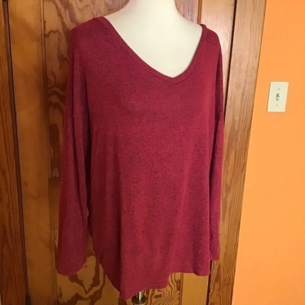 3 for 20 $ bundle Bibi Red slouchy lattice back sweater Size L - Image 5