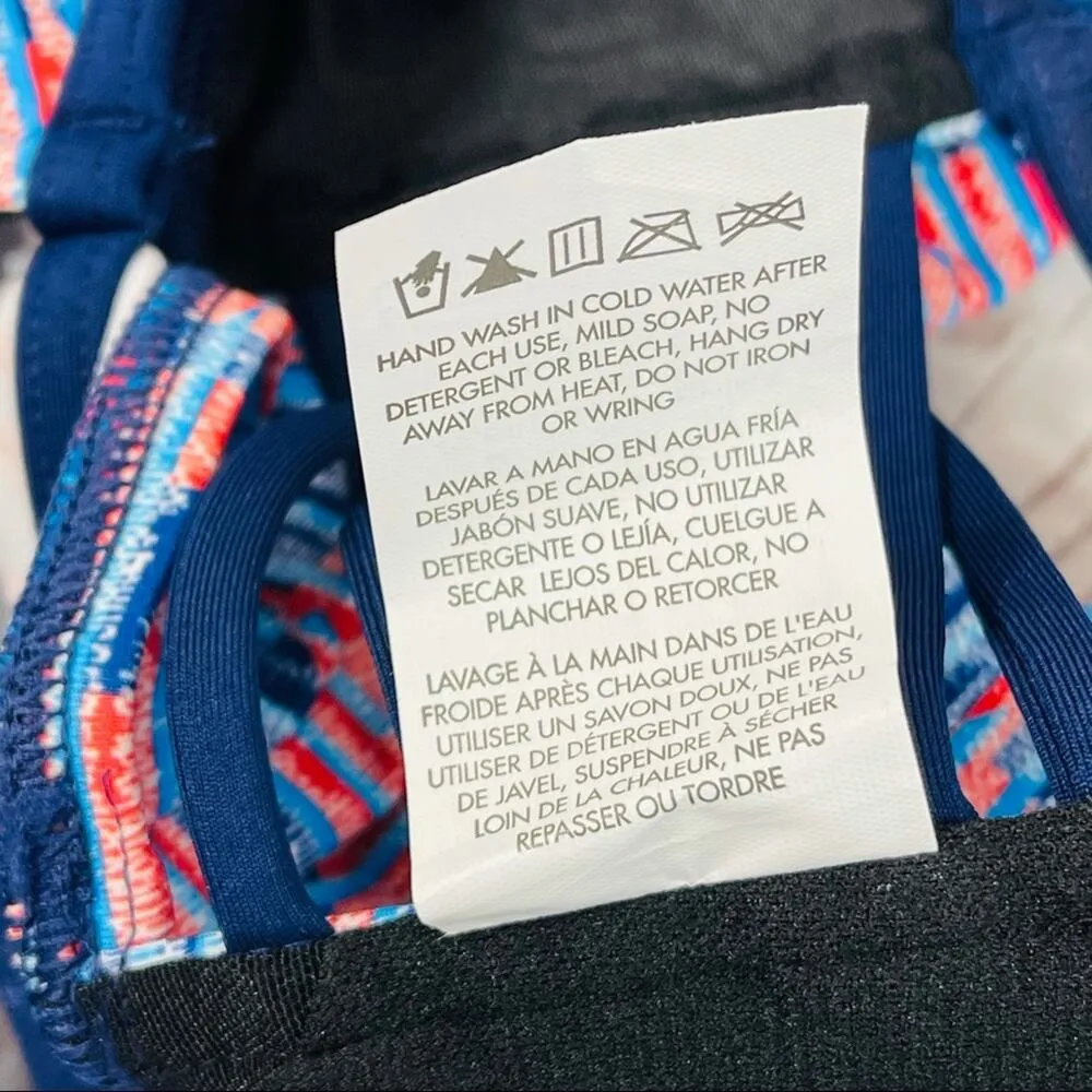 TYR Medium (8) Tankini Swimsuit Top Racerback Abstract Padded Cups Scoop Neck - Image 7