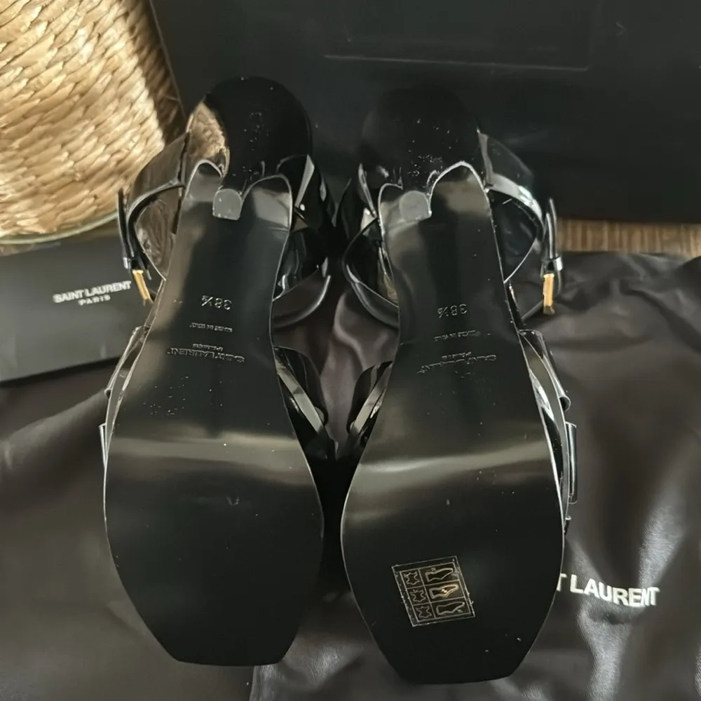 Saint Laurent Tribute T-Strap Platform Sandal, 38.5 EU/8.5US, Brand new, $1,150 - Image 9