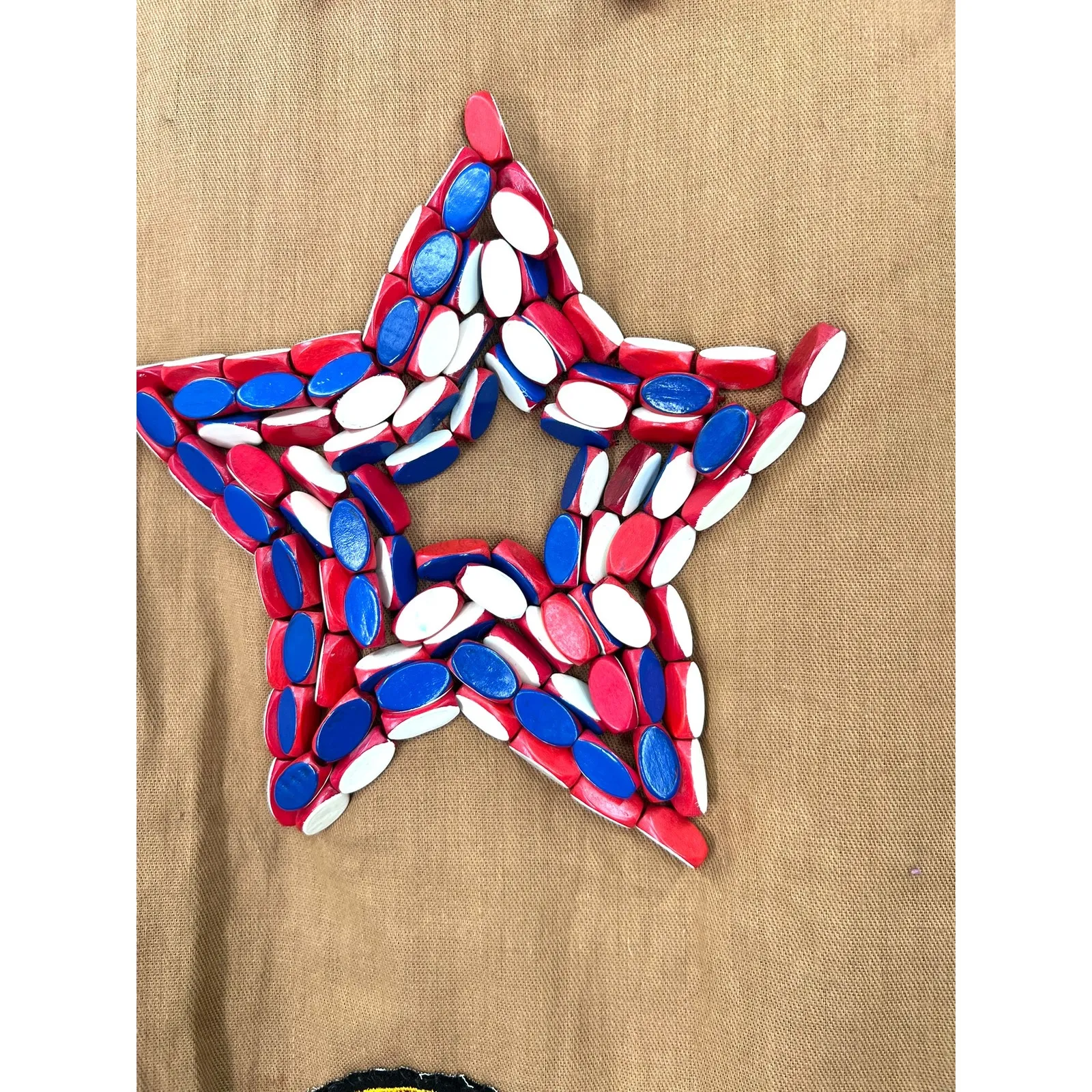 Vintage 50'S ceremonial dress S extensive beading patches extras hippey pin Camp Brown - Image 7