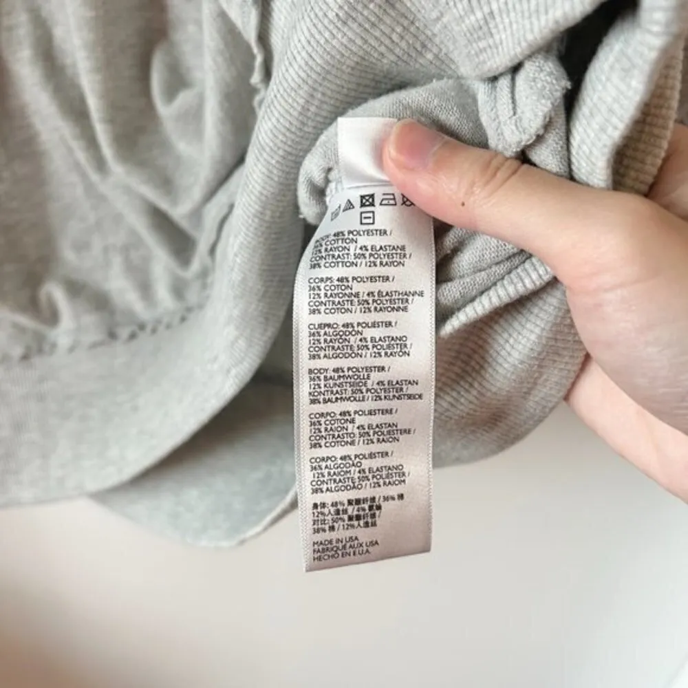 Free People Beach Gray Slouchy Oversized Pullover Size XS - Image 5