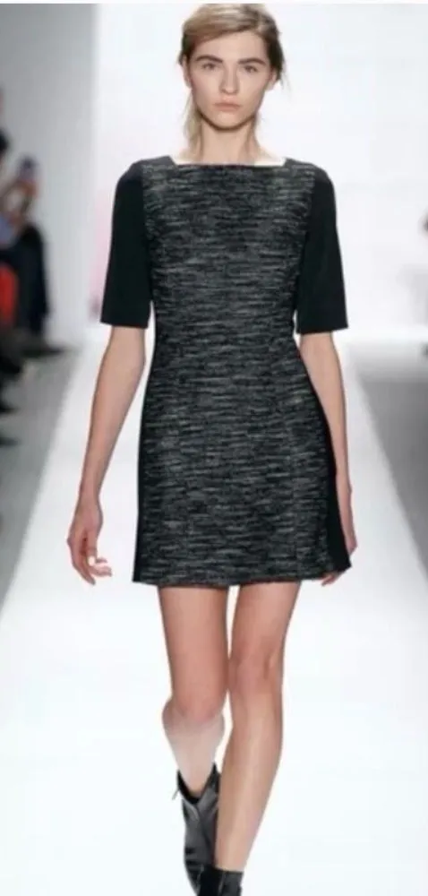 TIBI NEW YORK Maryann black and tweed dress Office Corpcore Size 2 - Image 2