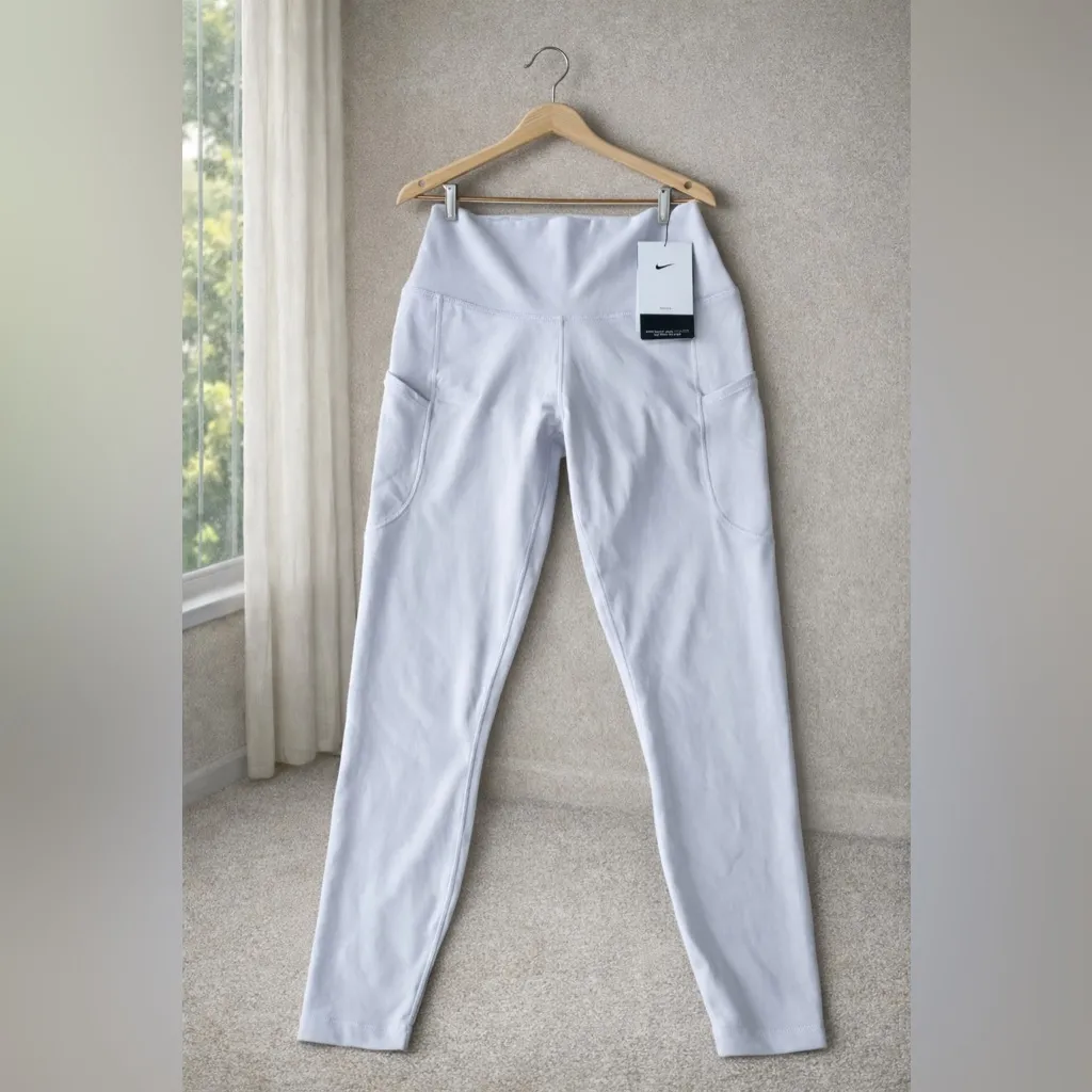 Nike One High-Waisted 7/8 Leggings with Pockets - Image 8