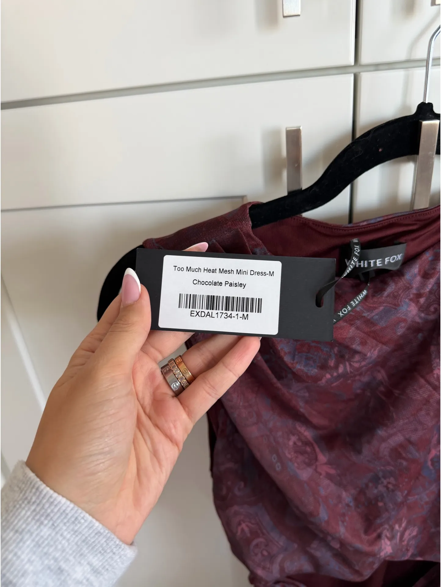 Boutique White Fox Dress Mini - Image 3