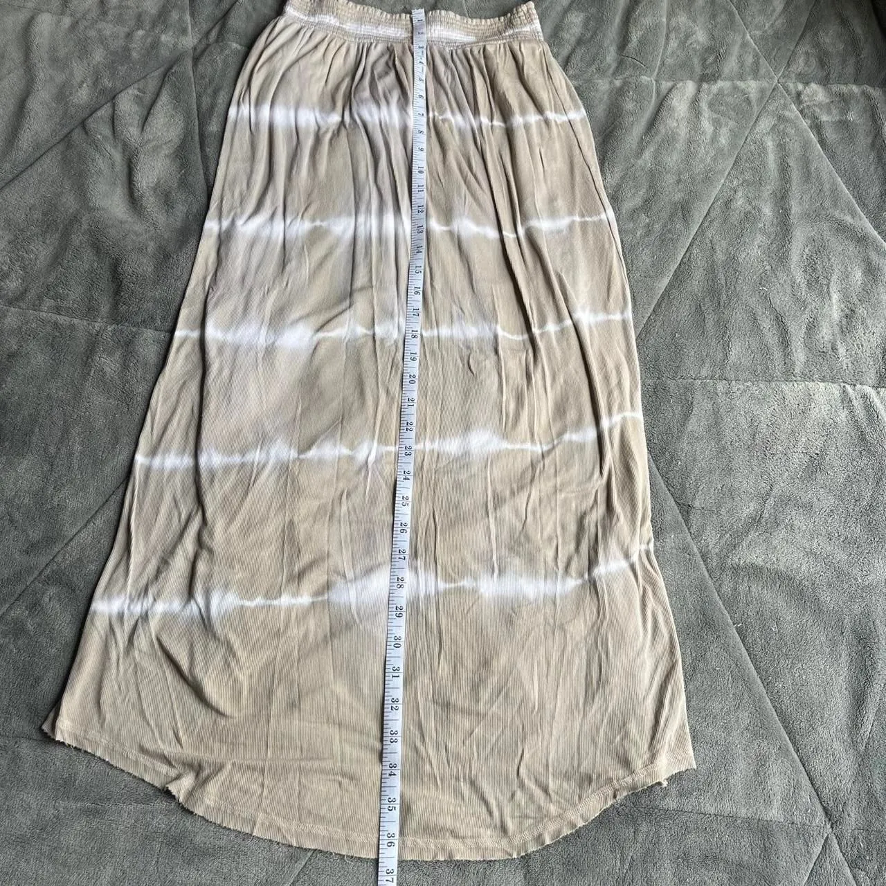 Y2K Victoria’s Secret tan and white tie dye maxi skirt size XS - Image 6