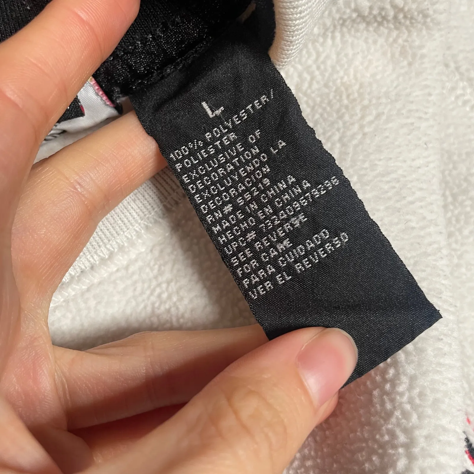 Betty Boop Sassy Fleece Sweatshirt Long Sleeve Cream 90s Y2K Size L - Image 4