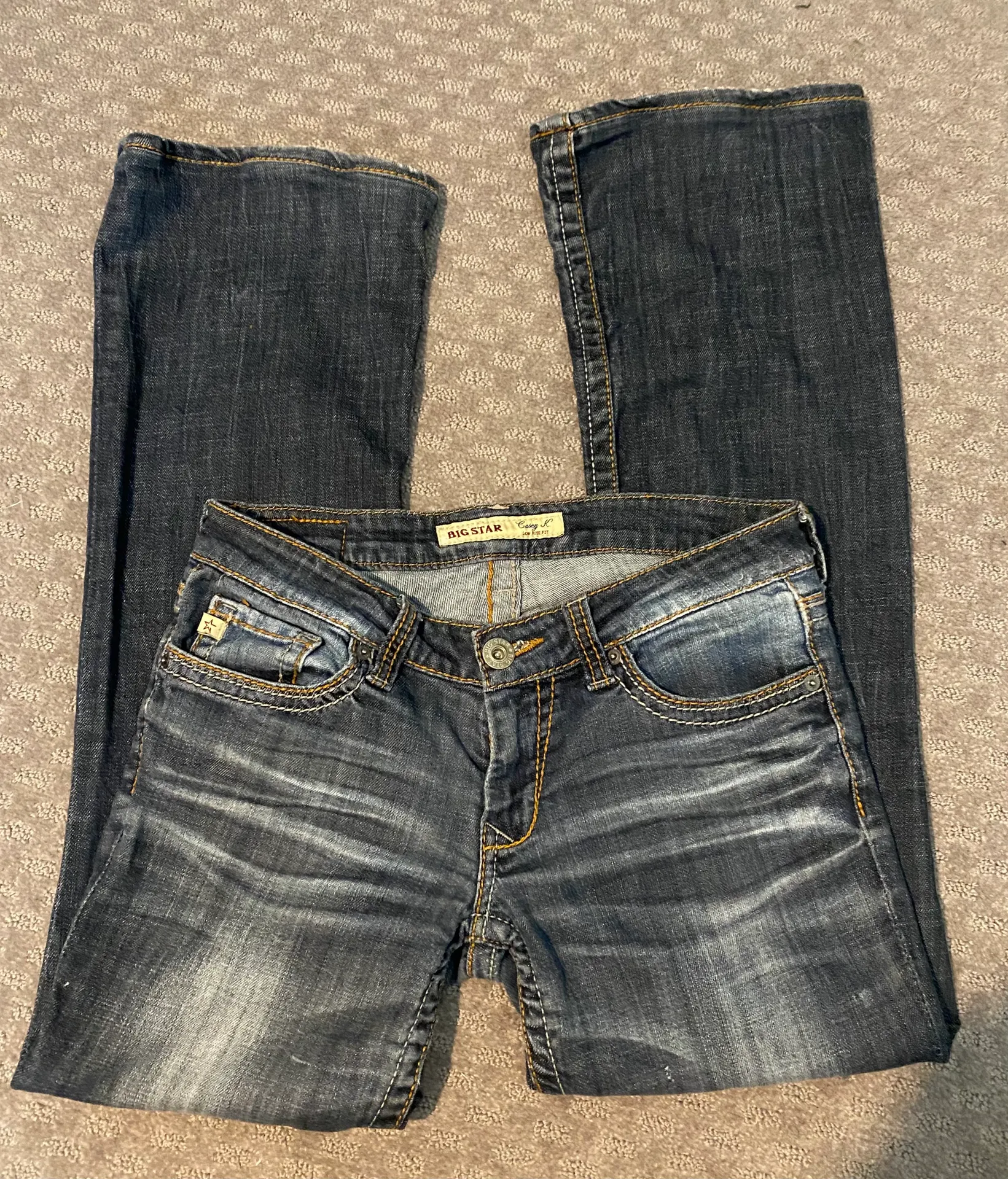 Casey K low rise jeans. Sz 27R. - Image 2