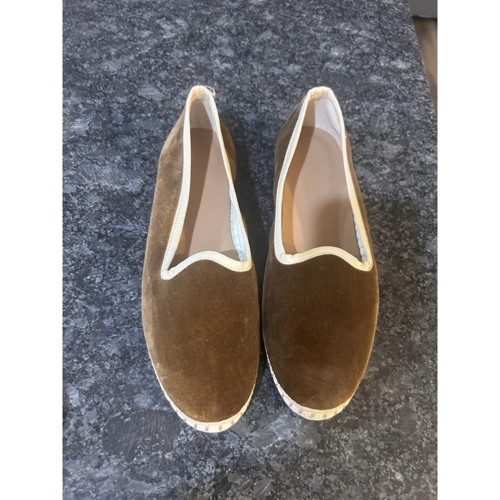 Le Mogador Velvet Slippers Chocolate Brown Quiet Luxury Modern Women’s Size 38 - Image 2