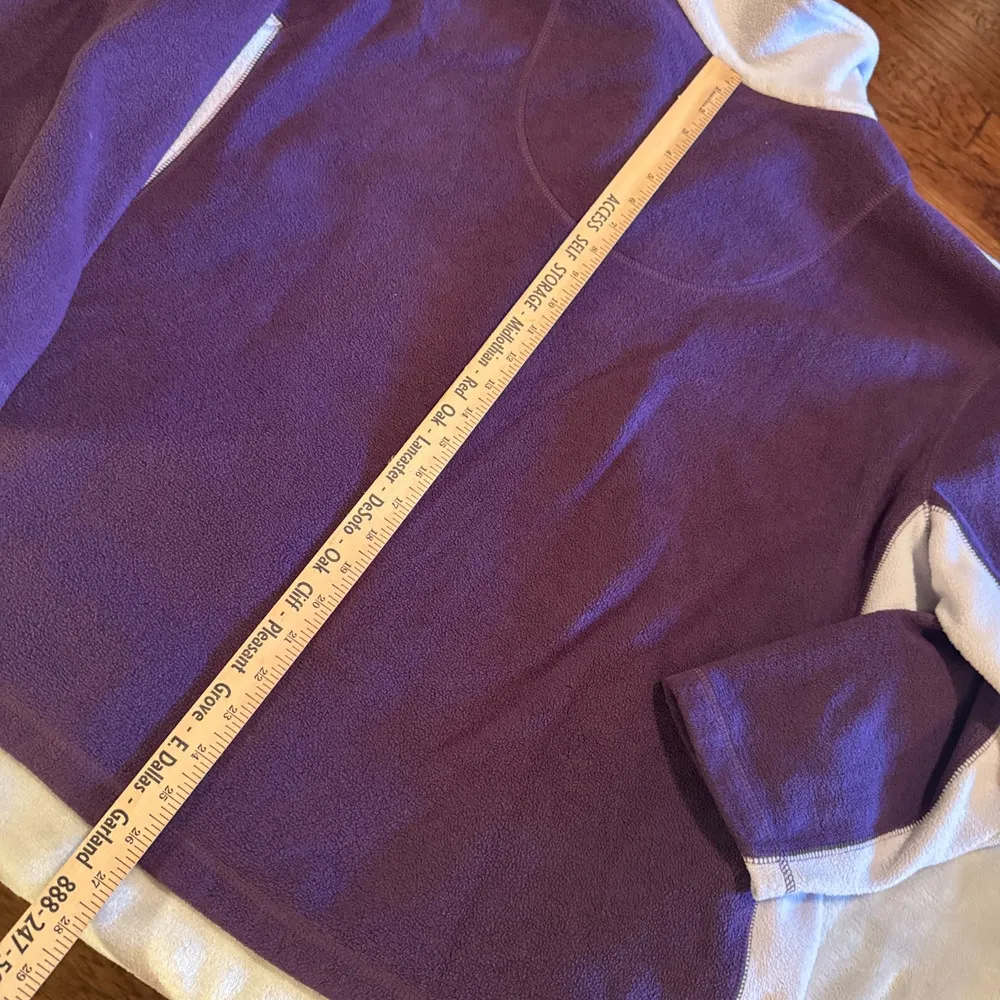 Disney Eeyore Sweatshirt Womens 22/24W Purple Fleece 1/4 Zip Pullover Sweater 3X - Image 5