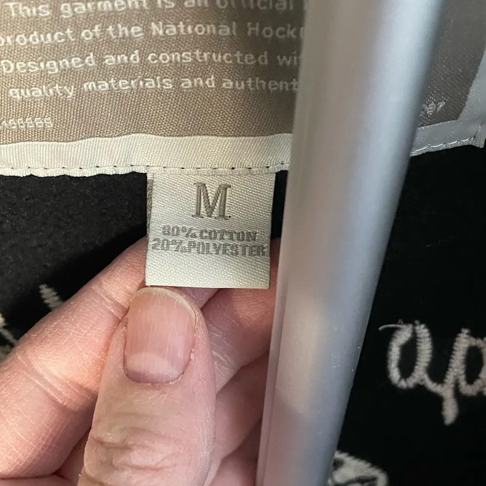 Chicago Blackhawks Old Time Hockey Full Zip‎ Sweatshirt Jacket Women's M Black - Image 8