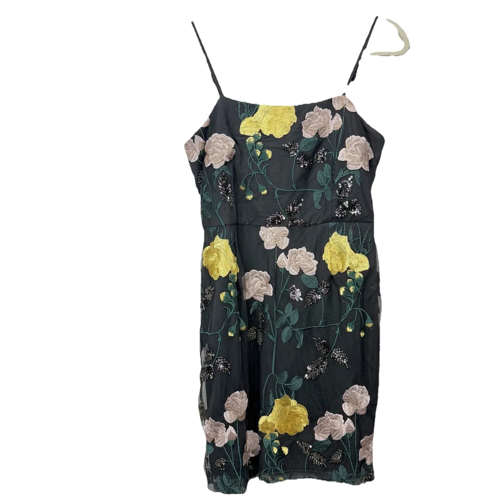 NWT Lulus Rue Colorful Floral Embroidered Sequin Bodycon Mini Dress LARGE - Image 4