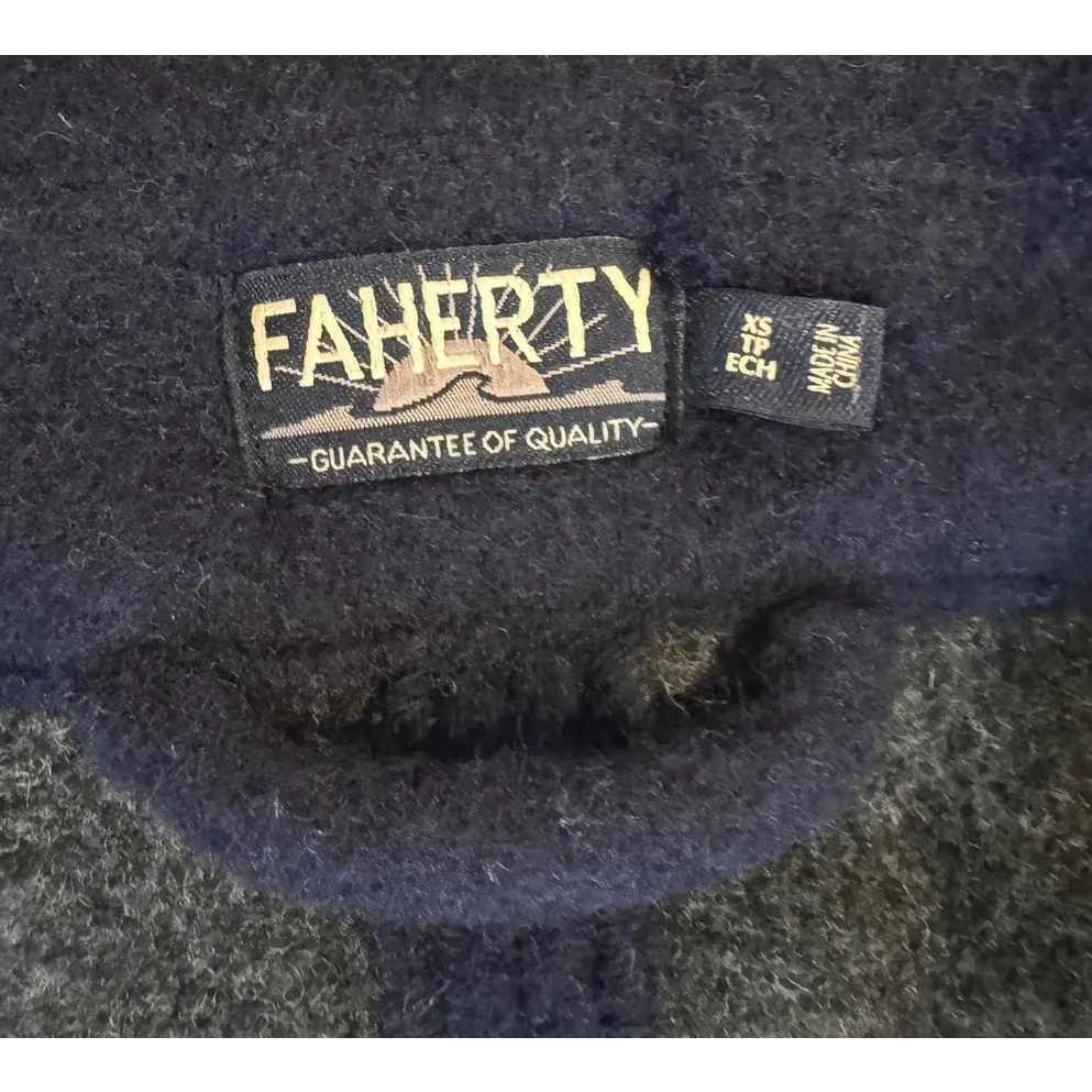 Faherty Atlantic Knit Peacoat in Navy Size XS - Image 10