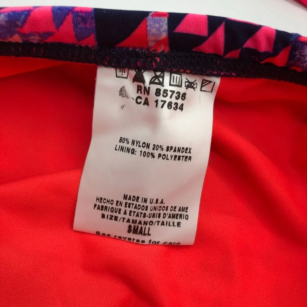 TYR Womens Bikini Set Workout Drawstring Purple Pink S - Image 3