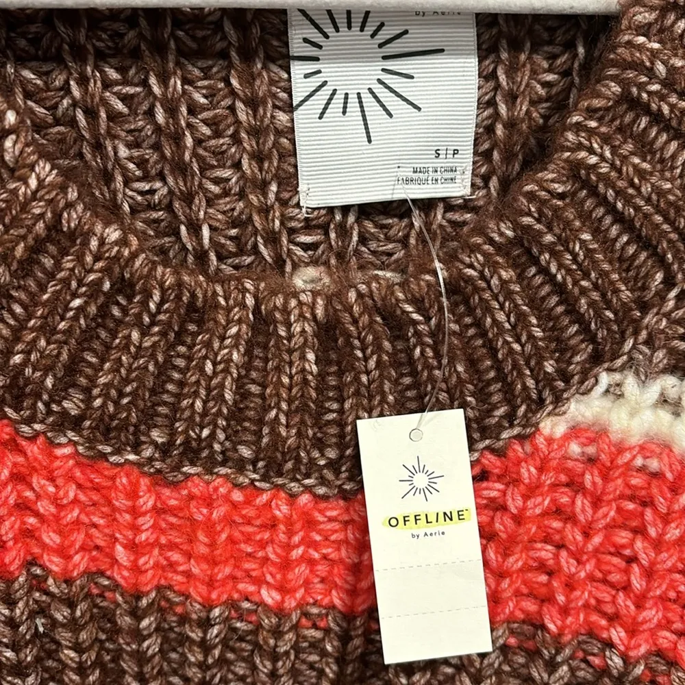 Offline by Aerie Bundle Up Sweater Oversized Size Small NWT - Image 2