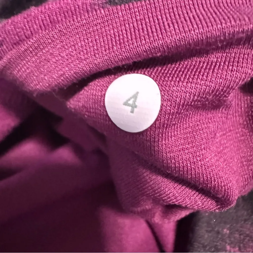 Lululemon Wunder Under Crop II Breezie Regal Plum Purple Black Tie-Dye Luon 4 - Image 5