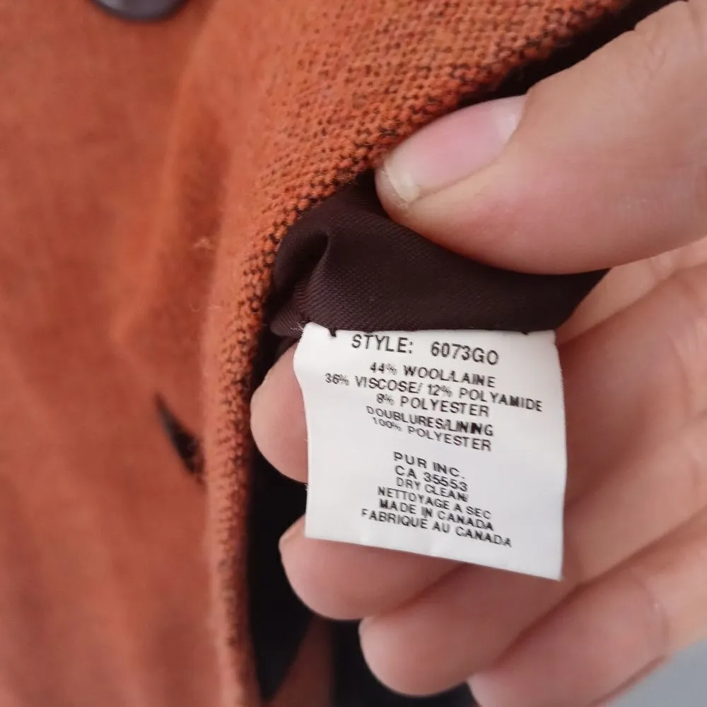 Iris Setlakwe rust color wool blend blazer Orange Size 10 - Image 5