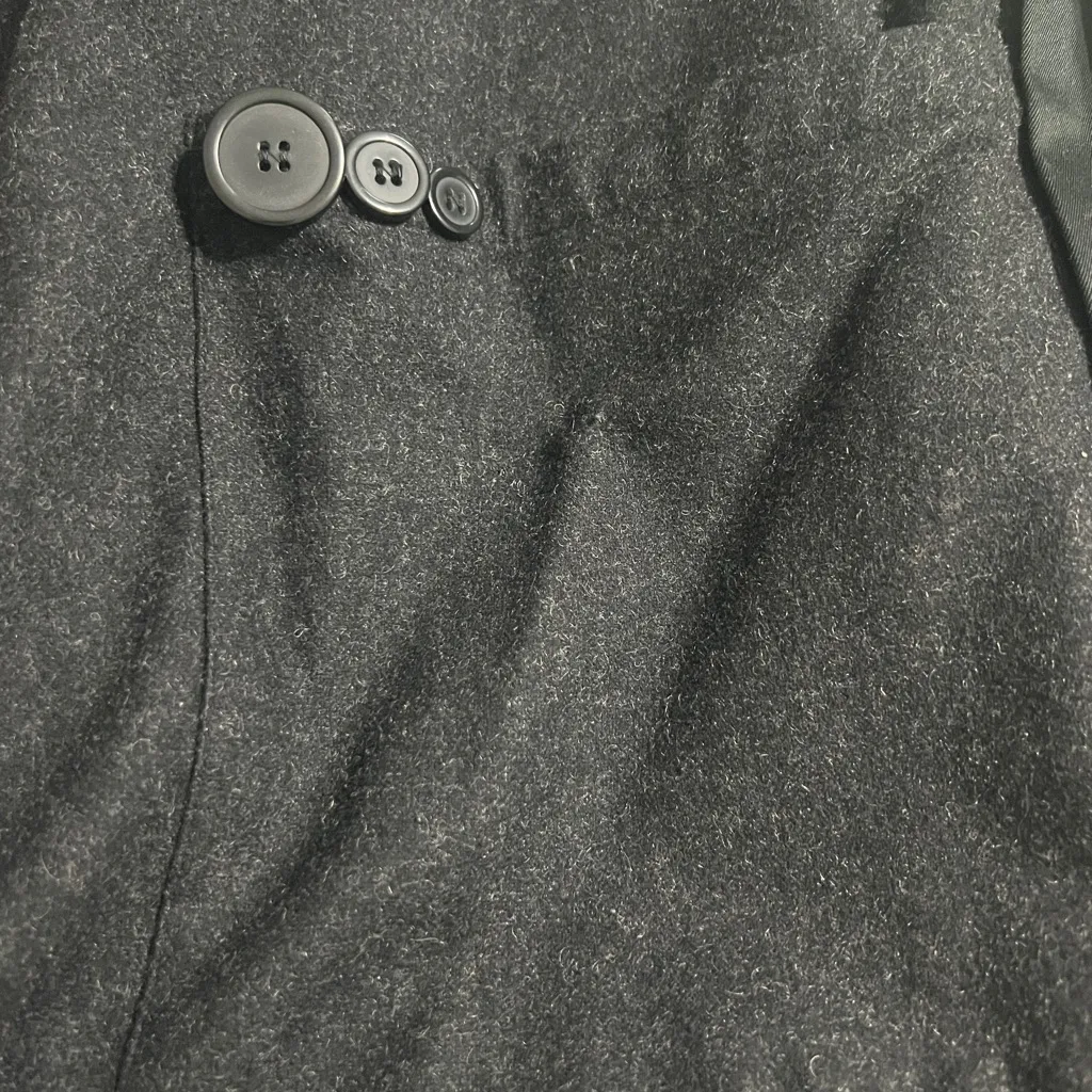 Joseph Abboud Elegant Black Trench Coat Size 40 - Image 7