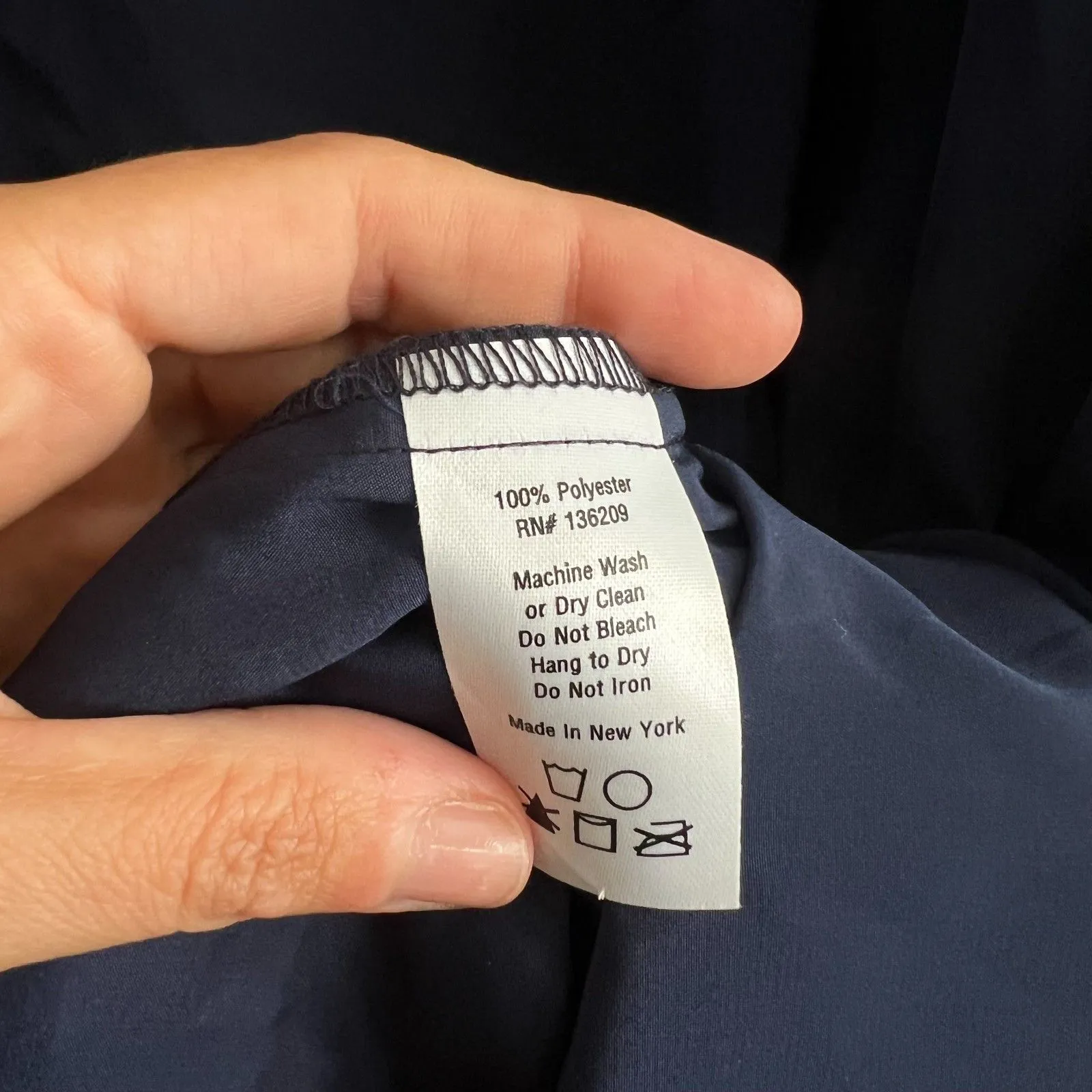 HATCH Navy Blue High Low Sleeveless Ruffle Maternity Lawn Dress Womens Small Size undefined - Image 8