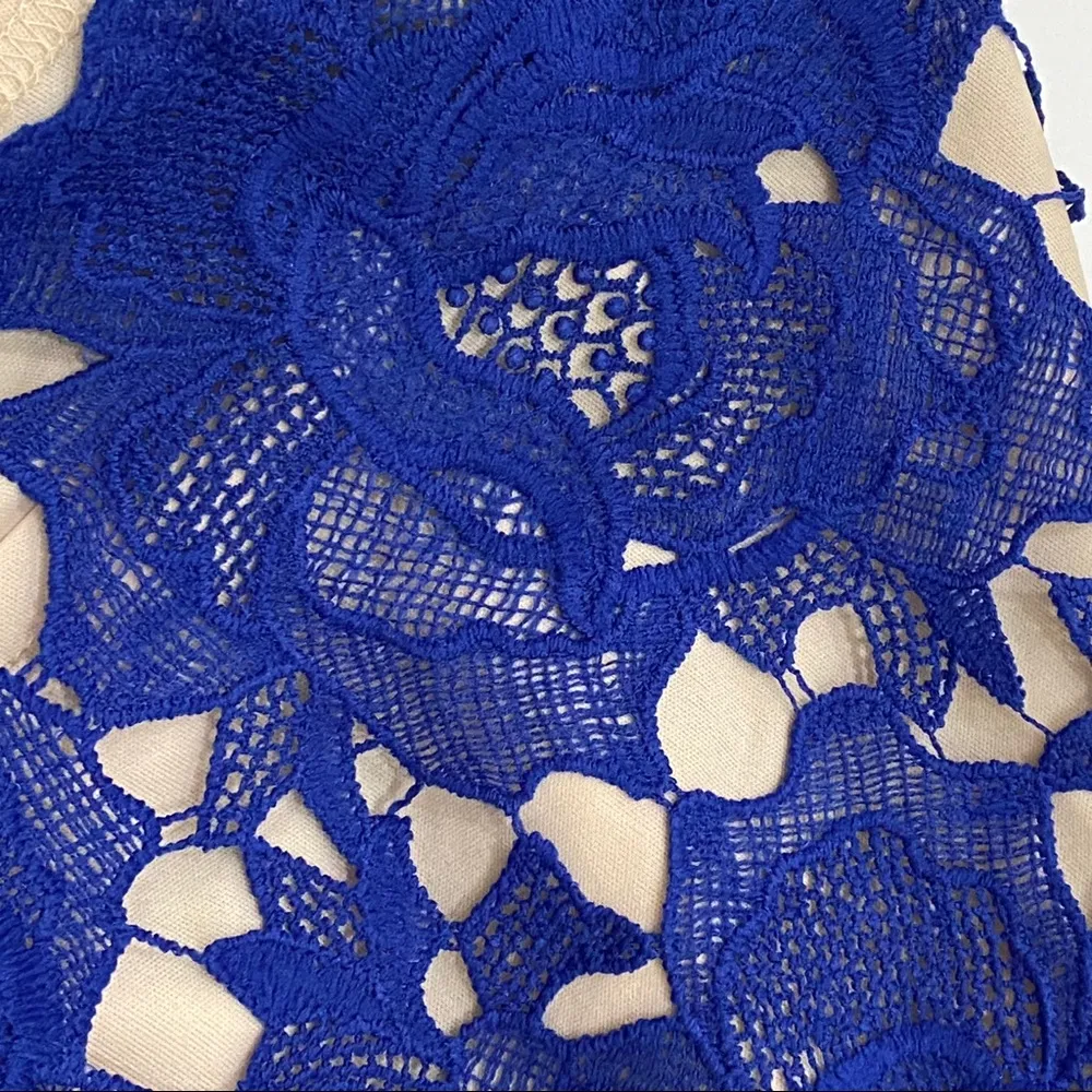 Missguided Blue Ladder Playsuit Romper Size 2 - Image 12