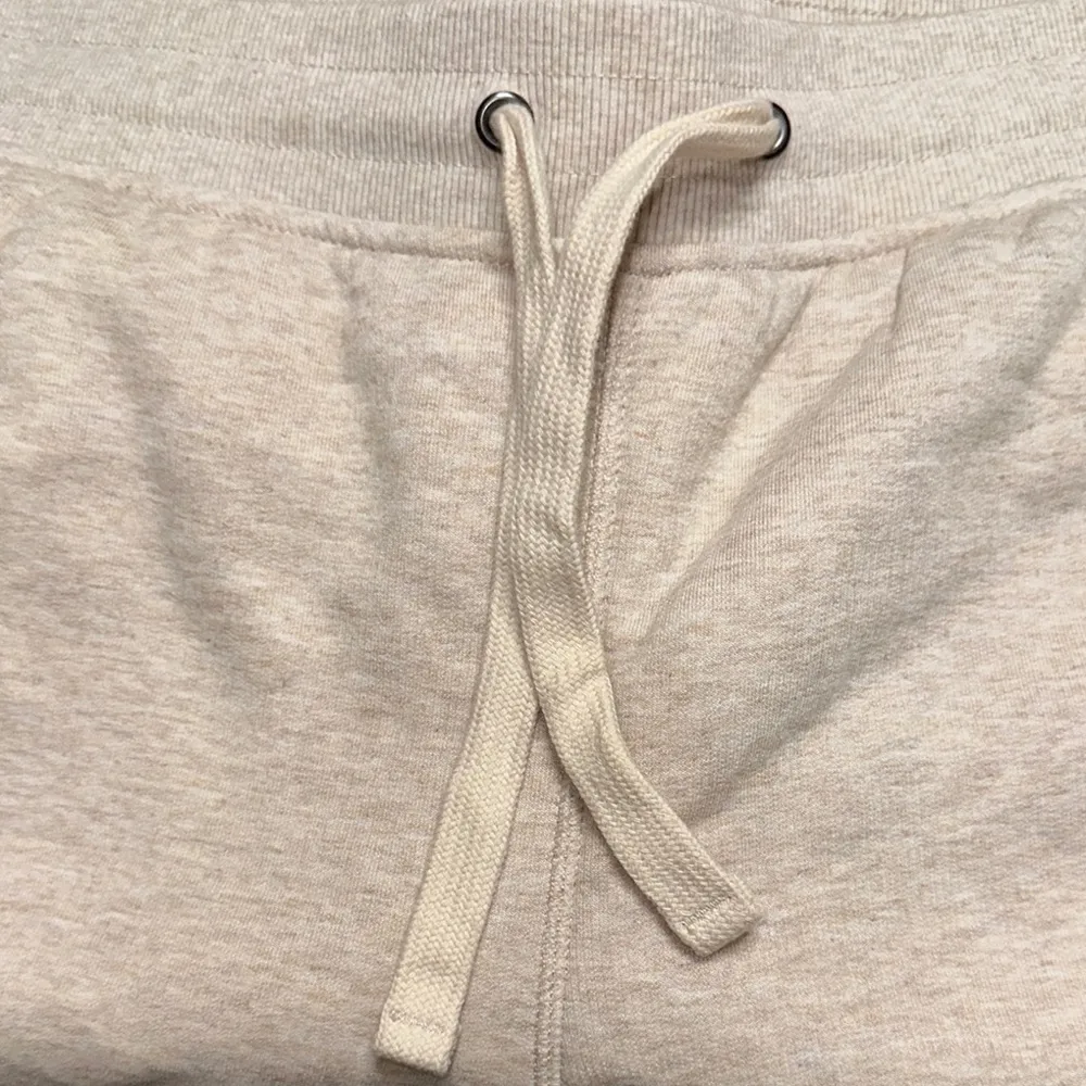 Cream Track Pants with Elastic Waistband and Drawstring Size XXL - Image 4