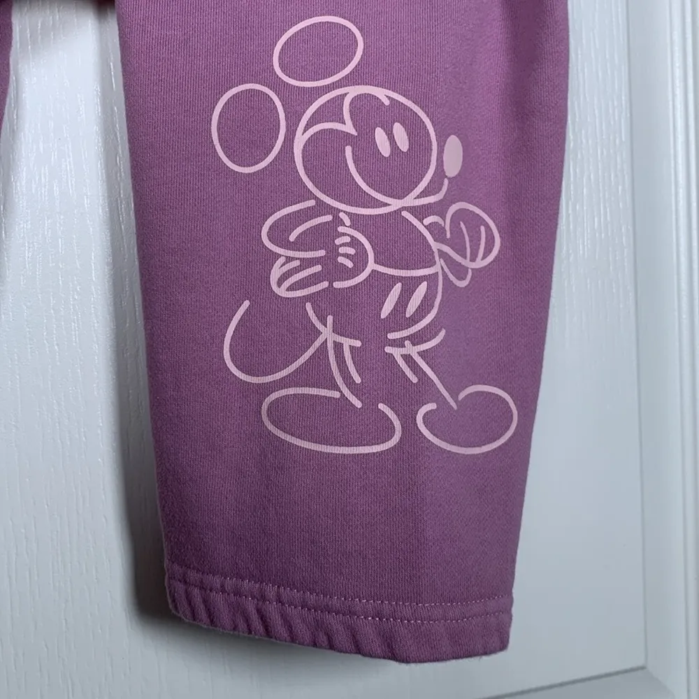 Disney Mickey Mouse Purple Sweatshirt & Sweatpants Set Size XS/M EUC #CL-69 - Image 12