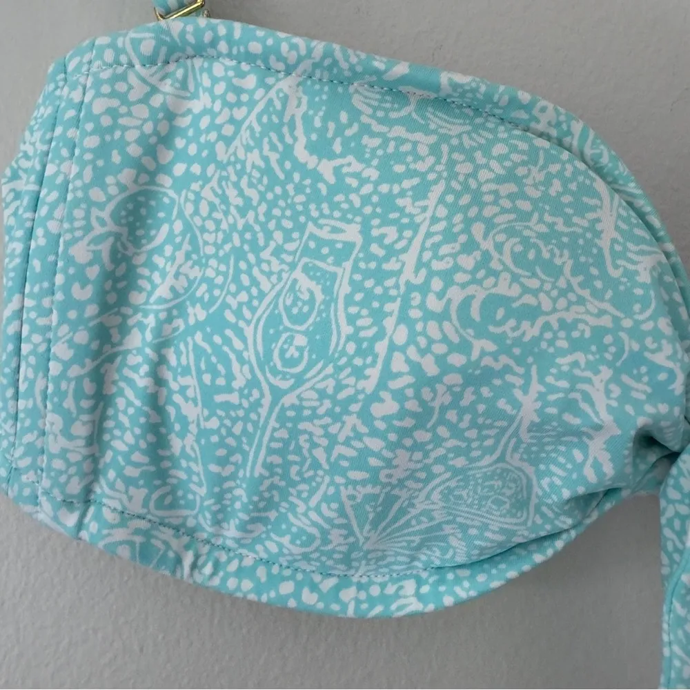 Lilly Pulitzer Padded Bandeau Bikini Top Removable Adjustable Spaghetti Straps M - Image 4