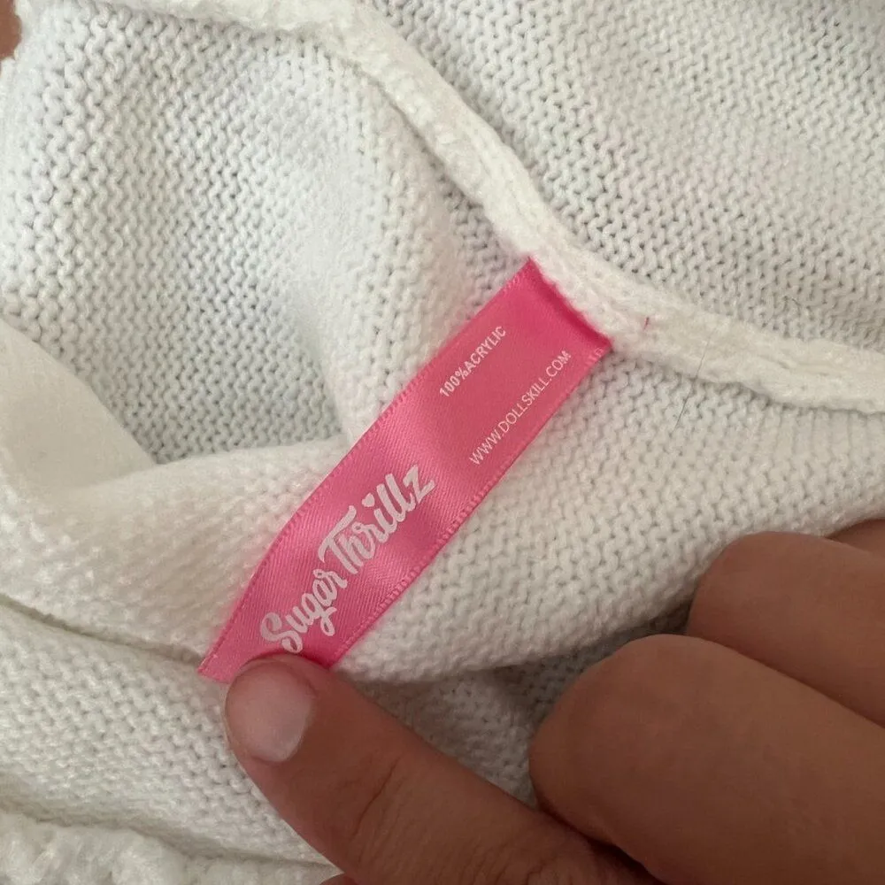 Sugar Thrillz white mini skirt small White - Image 7