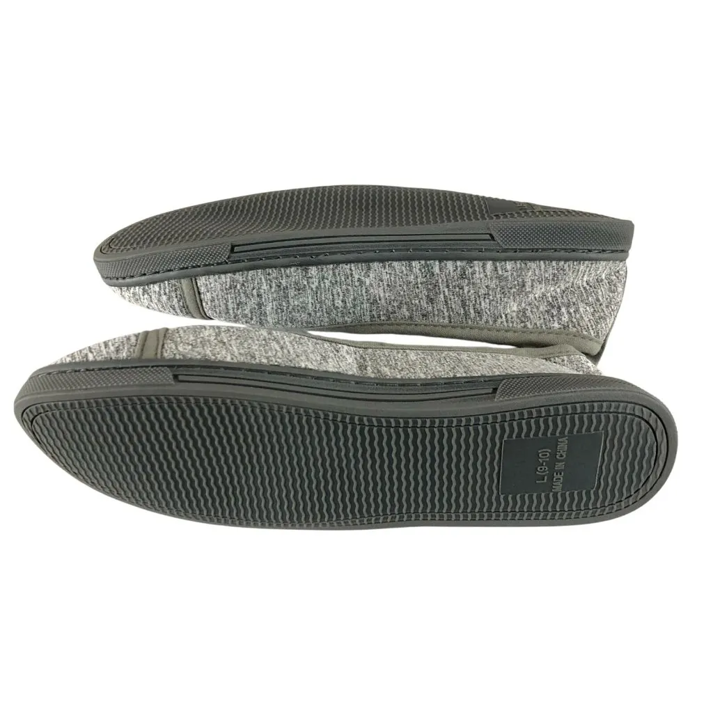 Power Rich Womens Slippers Fabric Soft House Shoes Heathered Gray 9 - Image 4