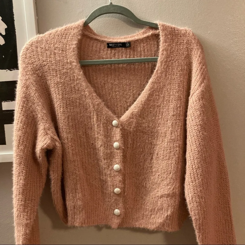 Nasty Gal Collection Pink cardigan - Image 2