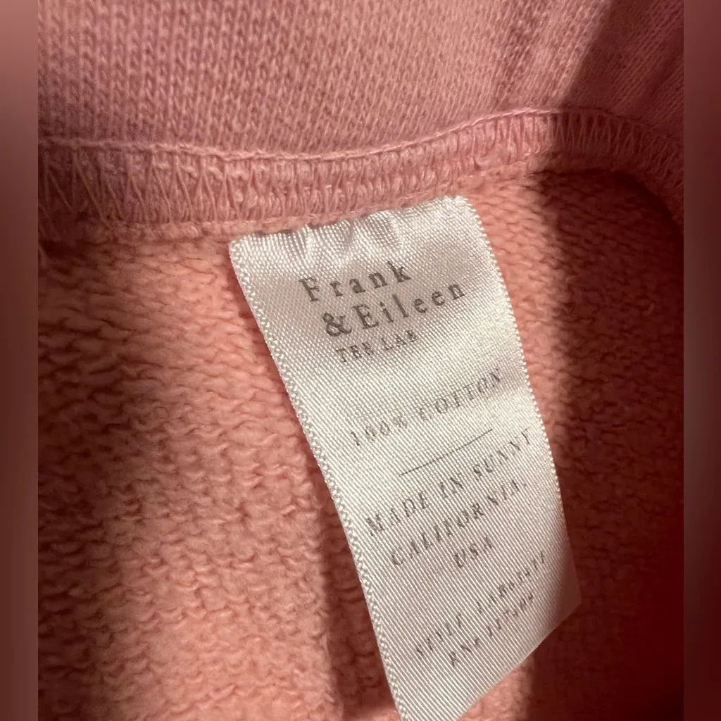 Frank & Eileen $198 Catherine Triple Fleece Sweat Pants Soft Pink Resort Coastal - Image 3