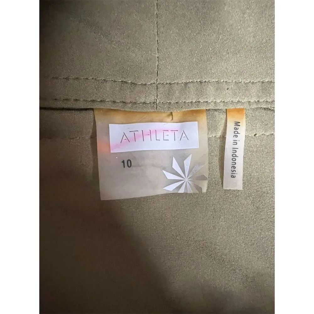 Athleta Women's All Terrain Skirt Size 10 Green Casual Pockets - Image 10