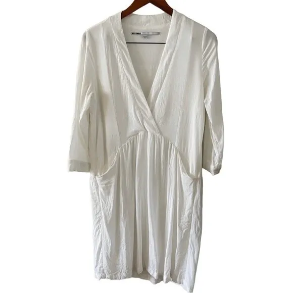 Just Female | Lola Drop Waist Mini Dress White XS - Image 8