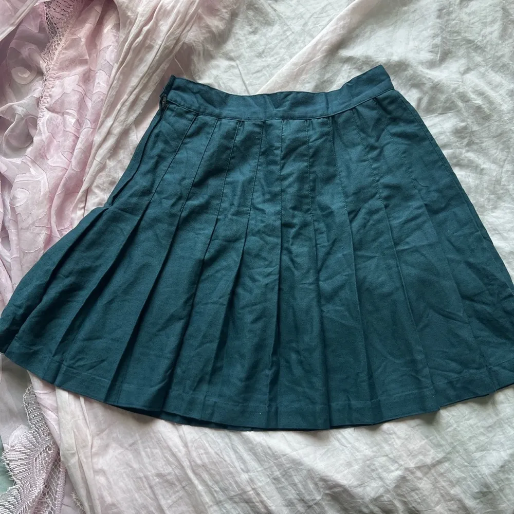 teal pleated skirt Blue Size undefined - Image 3