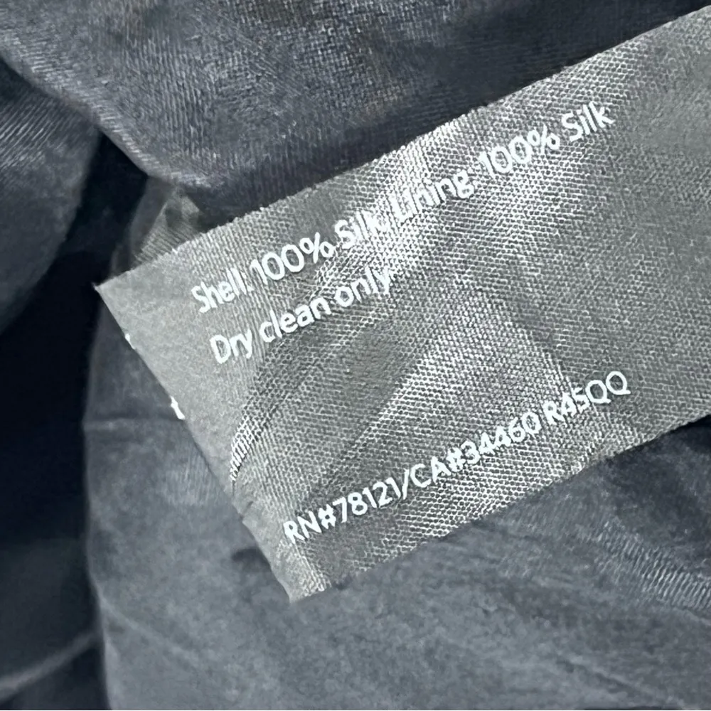 EILEEN FISHER Rivulet 100% Silk Crepe de Chine Racerback Top, Size Medium - Image 4