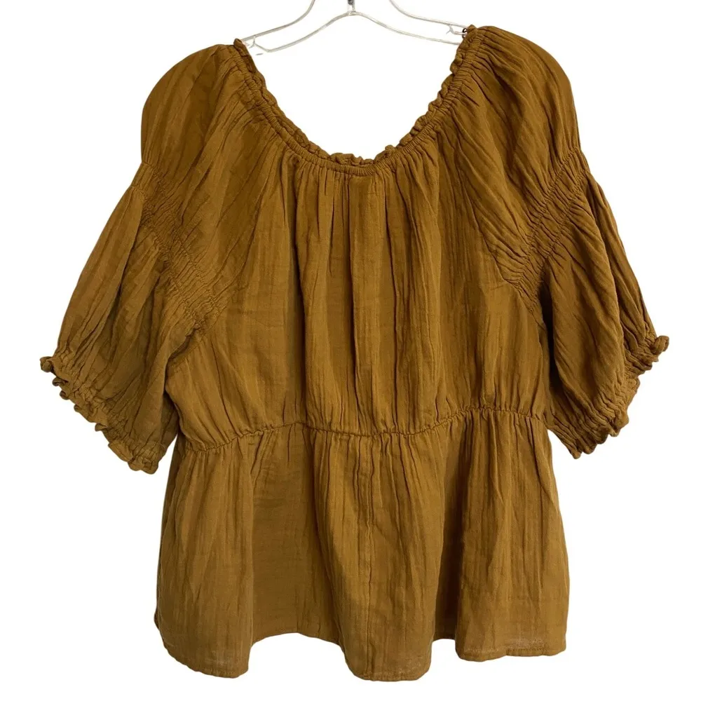 Old Navy Short Sleeve Puff Sleeve Boho top - XL EUC - Image 6