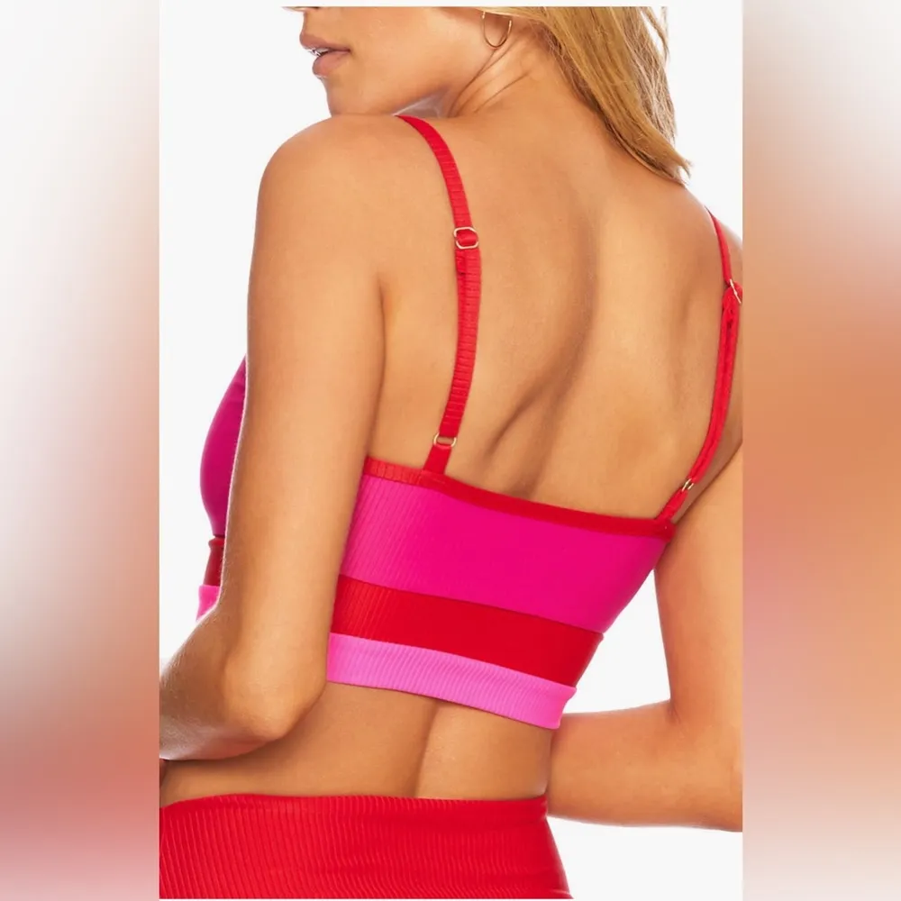 Beach Riot Colorblock Bikini Top Size Large, $98 - Image 3