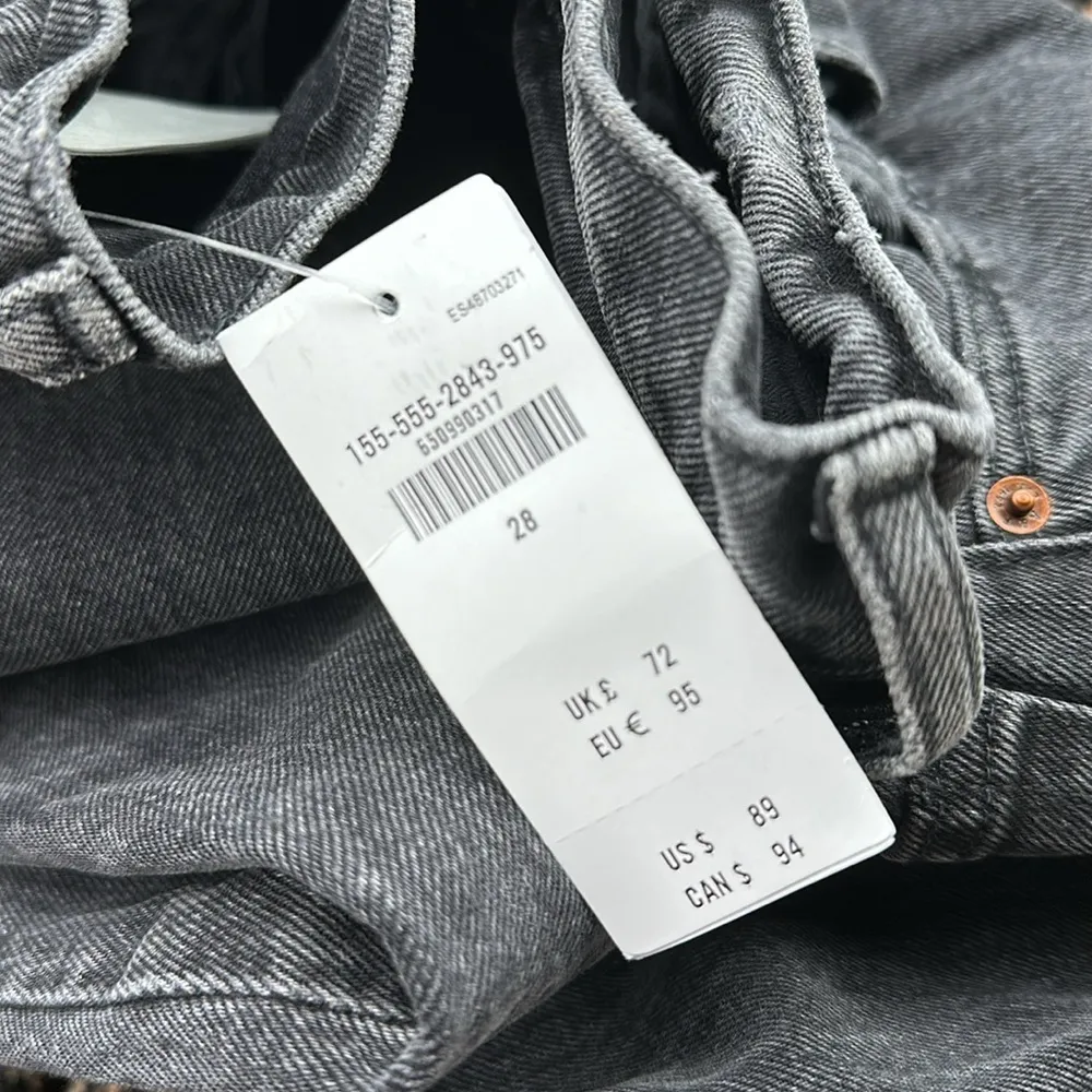 ABERCROMBIE & FITCH 70s vintage flare Curve Love High Rise Jean denim black 6/28 - Image 2