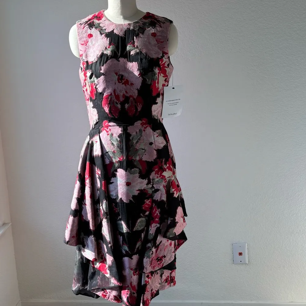 nwt Alexander McQueen jacquard floral dress - Image 9