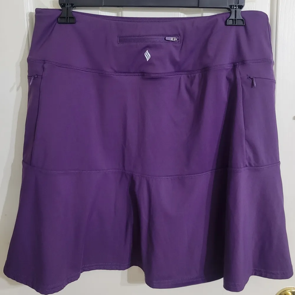 Santiny Purple Golf Skort Quick Dry Pockets SPF 50 Sz XXL - Image 8