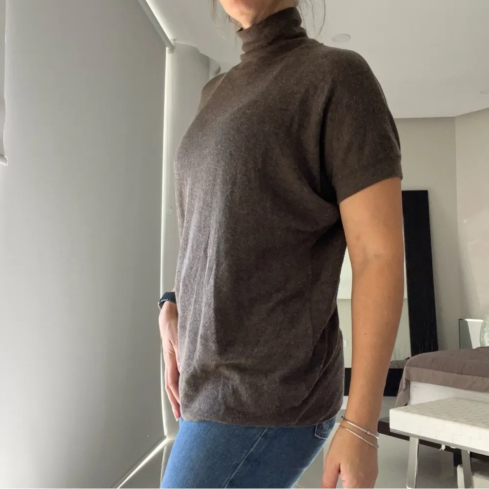 Rick Owen’s Lilies Brown Short Sleeve sweater Size 8 - Image 2