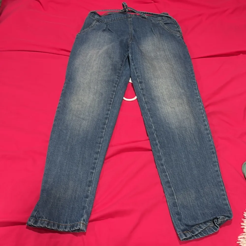 Women's Blue Denim Overalls Size 26 - Image 3