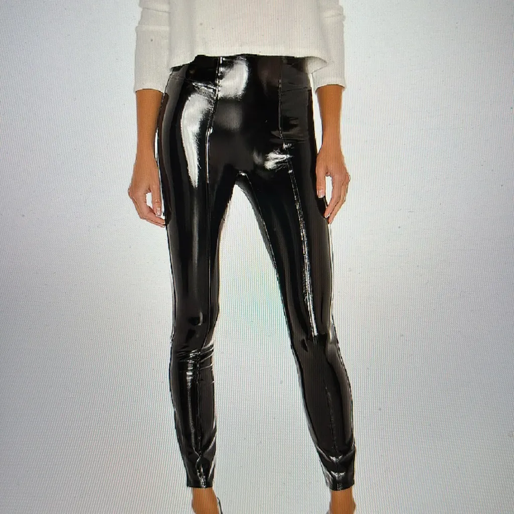 Spanx Faux Patent Leather Legging Black - Image 4