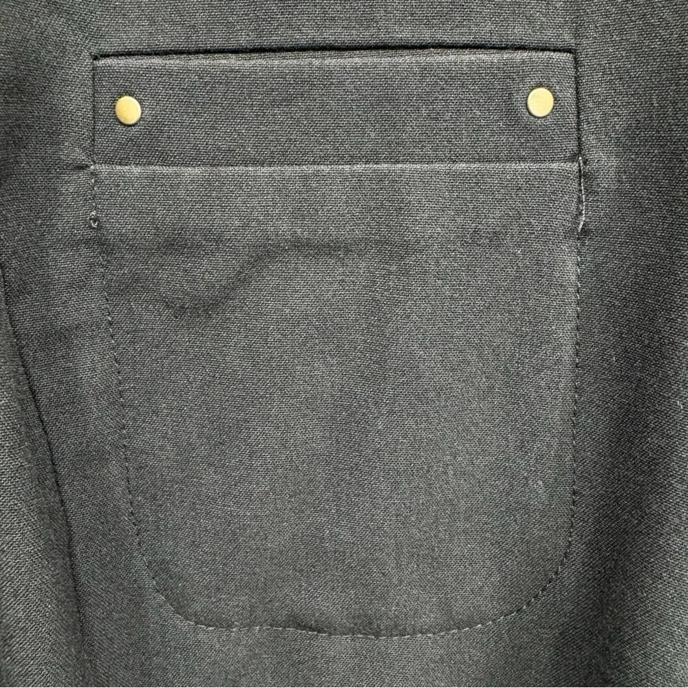 Sag Harbor Black Cinched Waist Button Front Blazer Size Petite Medium - Image 3