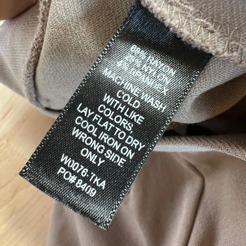 Betabrand Classic Dress Pants Yoga Pants Straight Tan Size Medium Petite - Image 8