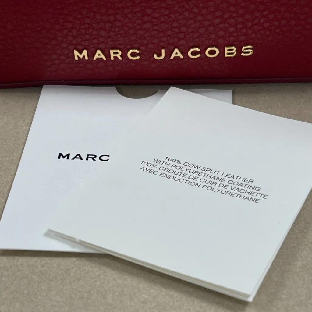 Marc Jacobs Convertible Leather Wristlet  Pochette - Red - NWT - Image 5