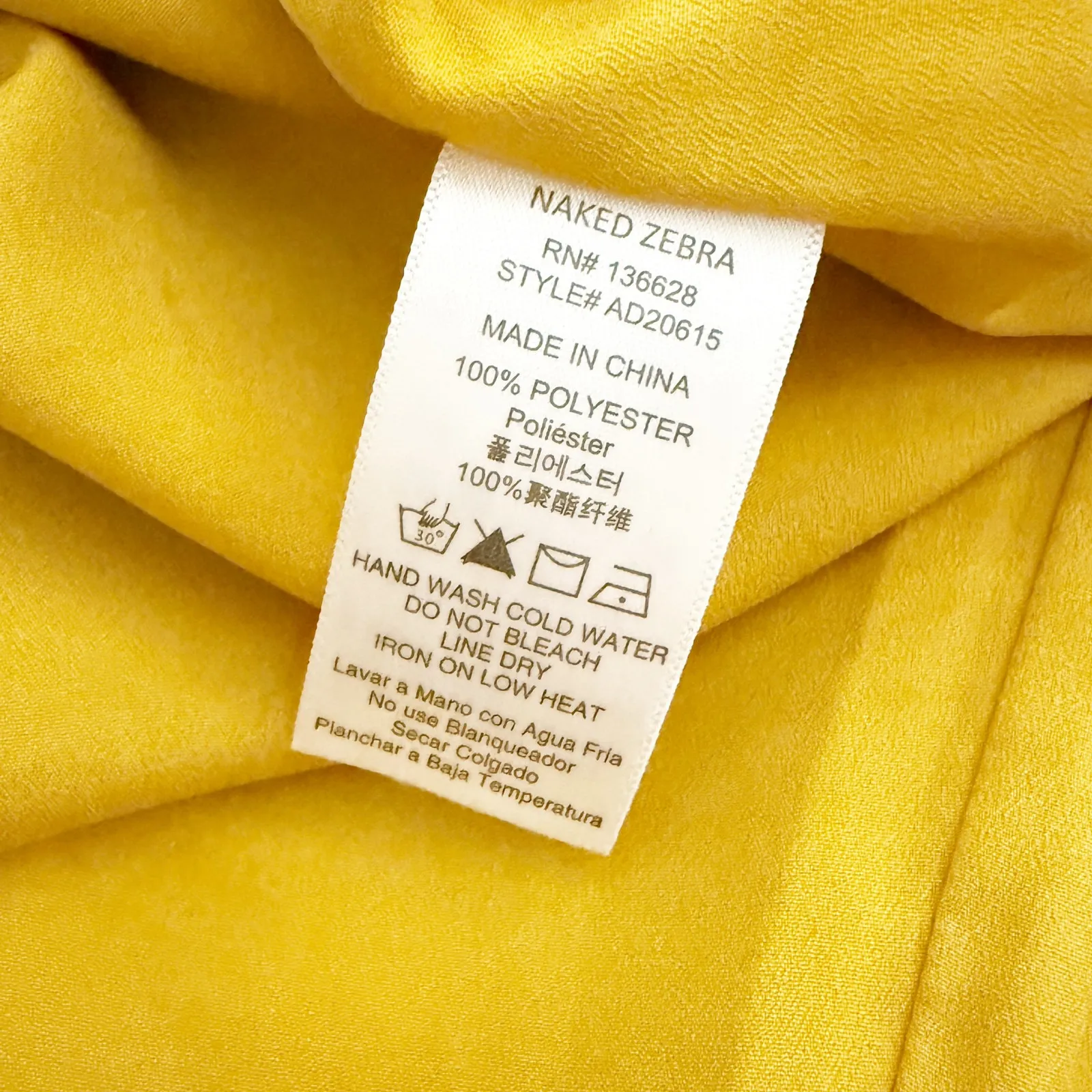 NAKED ZEBRA | Mustard Yellow Halted High Split Neck Tank Swing Dress | Size XL - Image 7