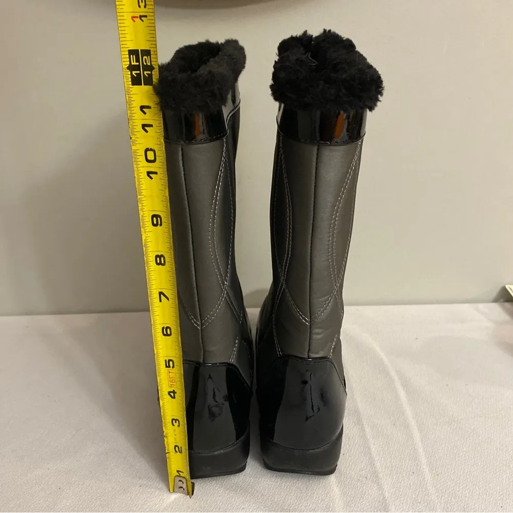 Sporto Ellen Graphite Gray Quilted Waterproof Winter Boots size 7.5 - Image 7