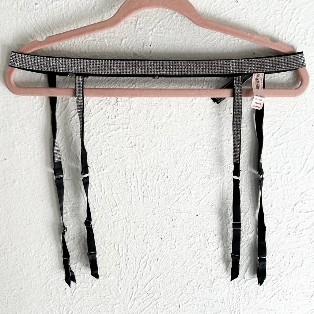Victoria’s Secret Rhinestone Garter Belt – NWT M/L - Image 2