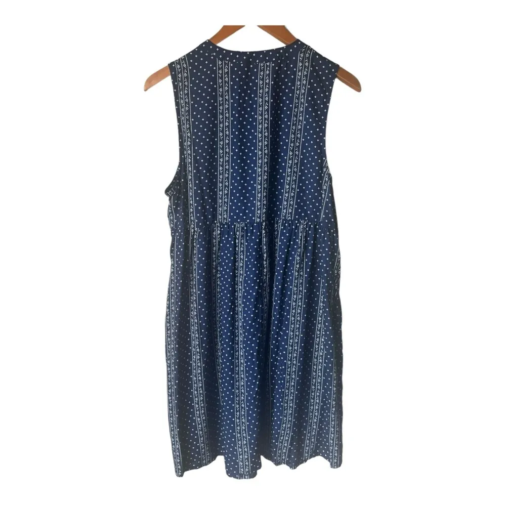 Old Navy Pintuck Navy Sheath Dress Size Large - Image 2